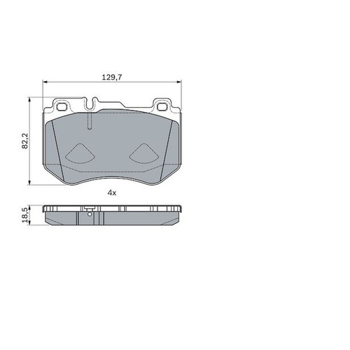 Brake pads set for - for, mercedes