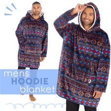 Mens Aztec Oversized Blanket
