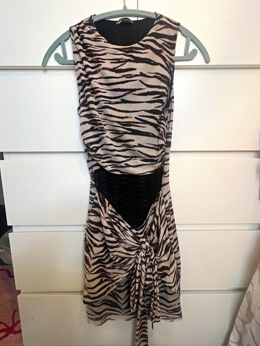 Zara animal print bodycon - zara,