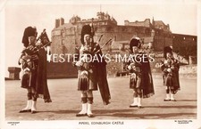 Scottish Rifles Pipers Edinburgh Castle Postcard c1957 RP
