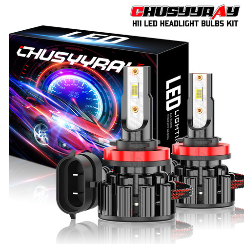 H11 led headlight bulbs - 2x,
