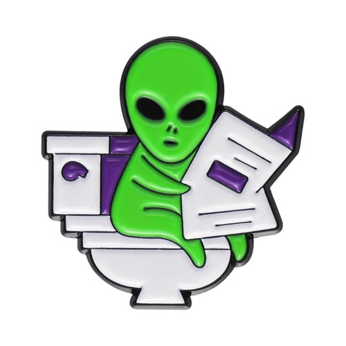 Alien brooch clothing - brooch,