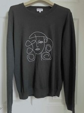 Brora black womens merino wool