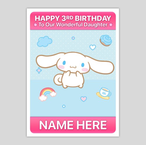 Cinnamoroll personalised - personalised, a5