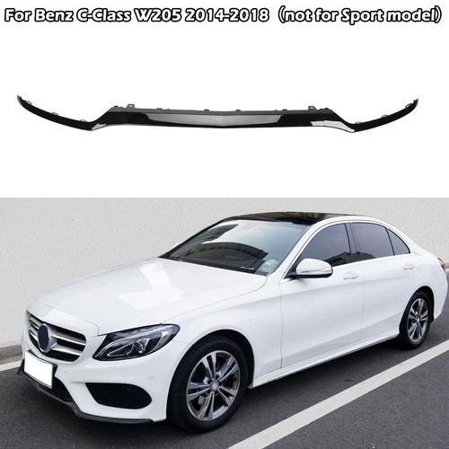 Black front bumper lip - black,