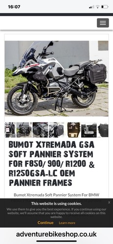 Bmw gsa bumot soft luggage - bmw,