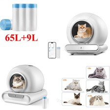 Large Automatic Smart Cat Litter Box Self-Cleaning Odor Removal WiFi APP Control