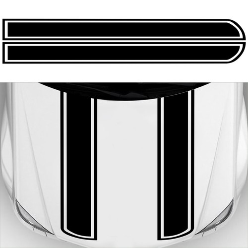 2pcs hood racing - 2pcs, body