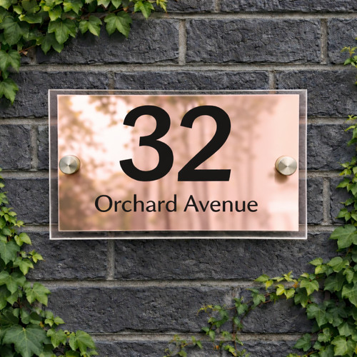 House number plaques - house,