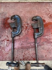 Two Vintage Record Pipe Cutters, Up 60mm, 1 Missing Pin Seek Photos