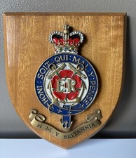 Vintage HMY Britannia Royal Yacht Wall Plaque Crest Made in Great Britain-18 cm 
