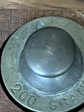 Vintage Boxed Set Of Brass Weights, Metric, 200 Grams Down.