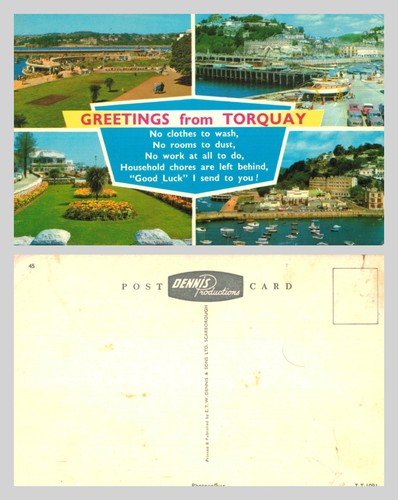 Vintage postcard greetings - vintage,