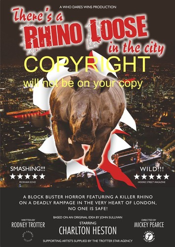 There rhino loose in - rhino,