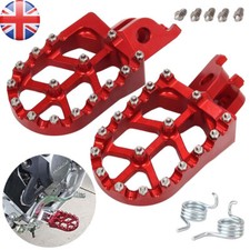 CNC Wide Fat Foot Pegs Footrest Pedal For Honda CRF150 CRF250 450R CR125 250R
