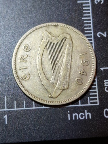 1940 irish shilling silver - irish,