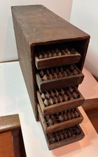 Set of 5 Antique Asian ABACUS
