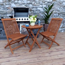 Teak 2 Seat Outdoor Bistro Set