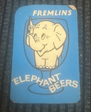 Fremlins’Elephant’ Beers Drinks/Beer Mat 