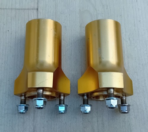 Aluminium 17mm front hubs - aluminium,