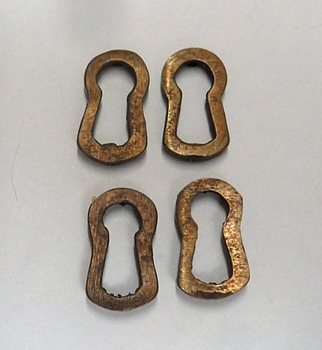 Brass push keyhole - push,