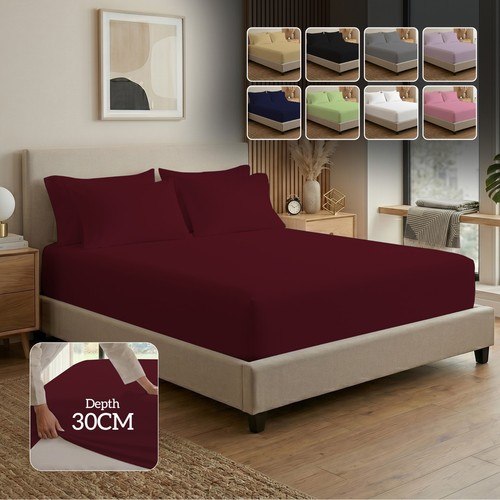 Fitted sheet 30cm deep - fitted, 12"/30cm