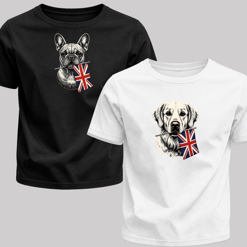 Dog flag union - dog,