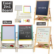 Kids Wooden Easel Whiteboard