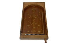 Large Bagatelle Table Top Wooden Pinball Game Brass Retro Art Décor Vintage Fash