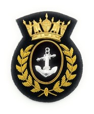 Merchant Navy Badge with Gold