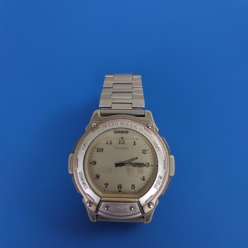 Casio data bank watch silver - data, watch,