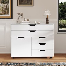 Rolling Lateral File Cabinet