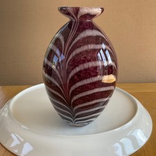 PORTMEIRION ART GLASS VASE  -