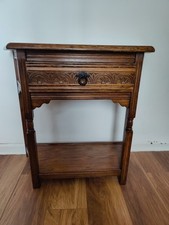 Solid Oak Console Table /