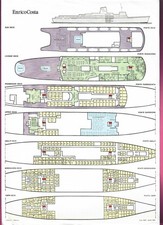 ENRICO COSTA CRUISE SHIP DECK