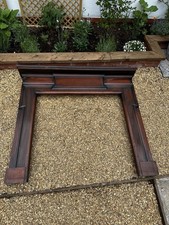 Fireplace wooden mantel - fireplace,