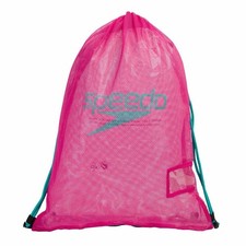Speedo Mesh Equipment Bag - Swimming Training Kit Bag - 35 Litres - Pink NEW
