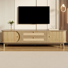 TV Stand Cabinet Walnut Solid