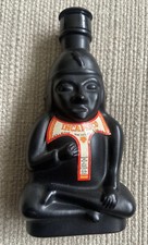 VINTAGE Rare COLLECTABLE Inca PISCO 40ML empty BOTTLE MADE IN ITALY Matte black
