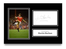 Martin Buchan Signed A4 Photo