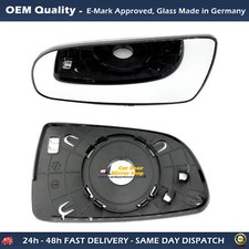Fits Chevrolet Aveo 2008-2011 Wing Mirror Glass With Base Left Side Base Convex.