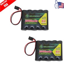 2pcs 6V 2000mAh Flat Receiver