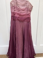 Pink Silk Evening Dress, Size