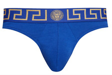 NWT Versace Greca Border Blue