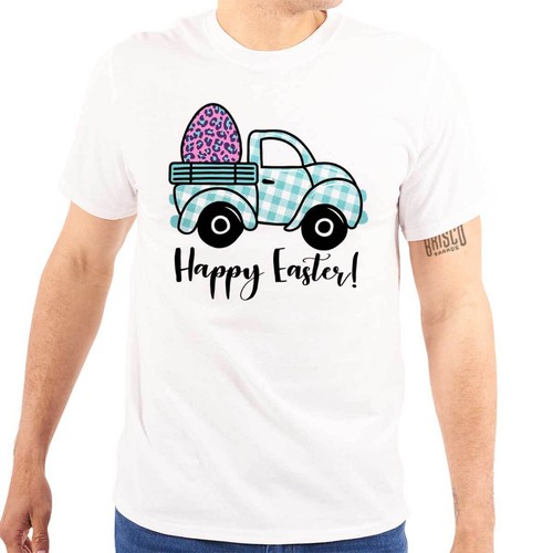 Happy easter pick truck - easter,