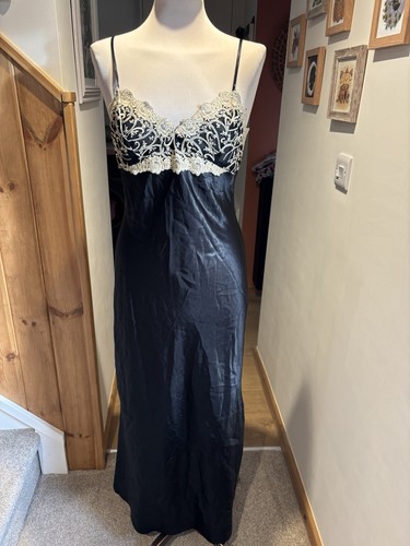Vintage black satin strappy - vintage,