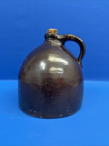 Antique brown glazed stoneware - brown,