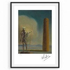 Salvador Dali Signed - The Knight at the Tower - Print - Certificate. 