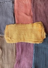 HAND-DYED. GAUZE. FABRIC