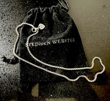 Stunning Stephen Webster chunky Solid Silver 925 20 inch box Necklace new!